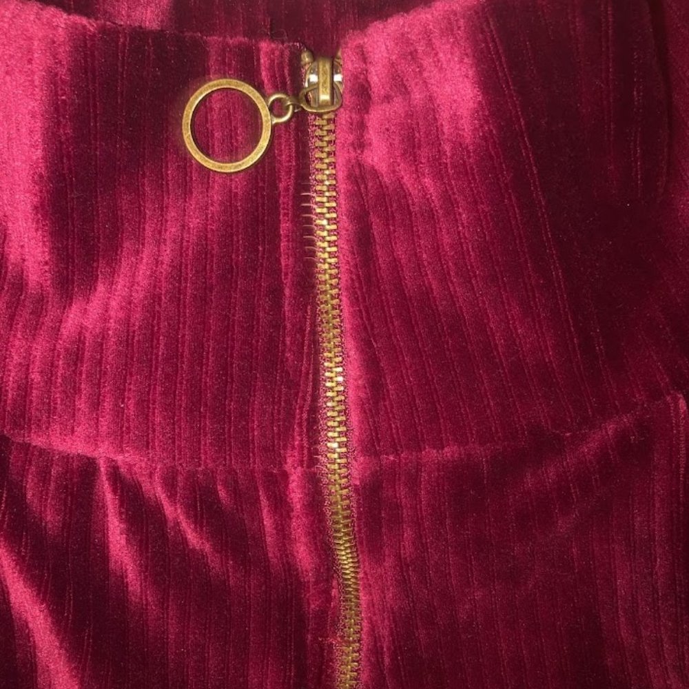 BOZZOLO RED WINE VELVET SHORTS - Picture 4 of 6